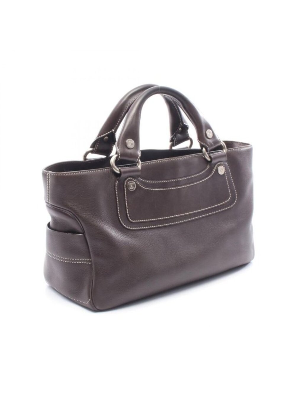 ★SOLD★ Celine Handbag Boogie Bag Dark Brown Leather B - Picture 2 of 8
